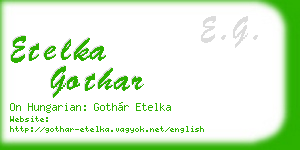 etelka gothar business card